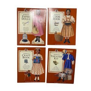 AMERICAN GIRL 1994 Addy's Pastimes: Craft Book, Cook Book, Paper Dolls, Theater